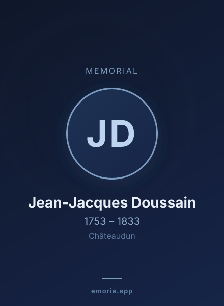 Memorial portrait of Jean-Jacques Doussain