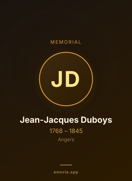 Memorial portrait of Jean-Jacques Duboys