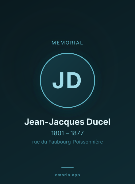 Memorial portrait of Jean-Jacques Ducel