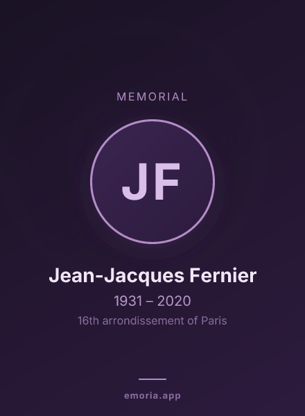 Memorial portrait of Jean-Jacques Fernier