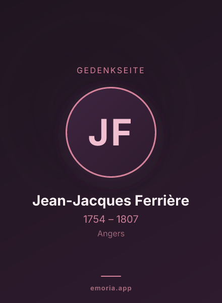 Gedenkportrait von Jean-Jacques Ferrière