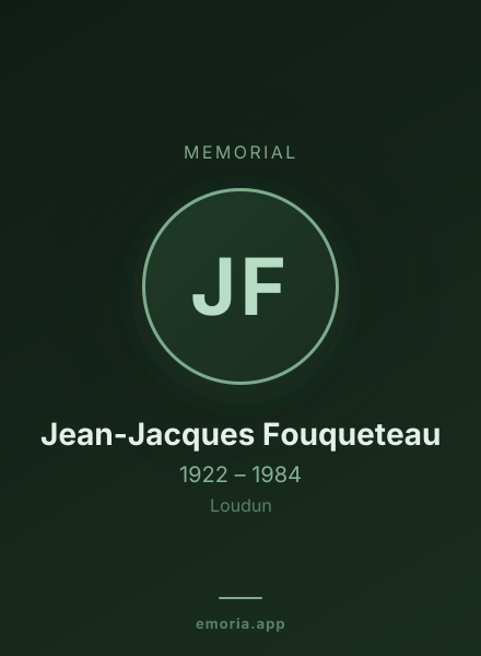 Memorial portrait of Jean-Jacques Fouqueteau