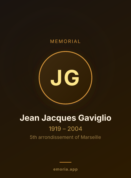 Memorial portrait of Jean Jacques Gaviglio