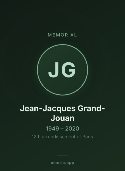 Memorial portrait of Jean-Jacques Grand-Jouan