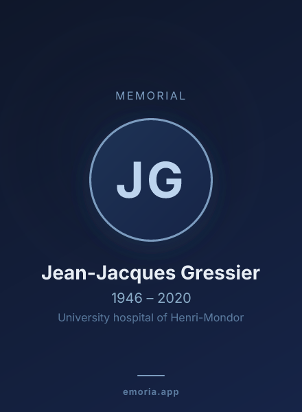 Memorial portrait of Jean-Jacques Gressier