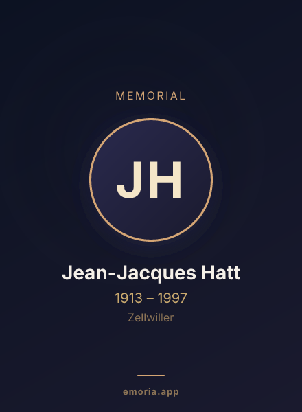 Memorial portrait of Jean-Jacques Hatt
