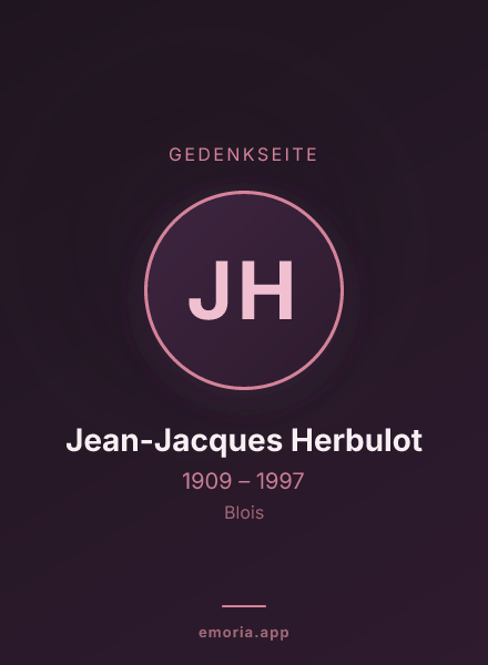 Gedenkportrait von Jean-Jacques Herbulot