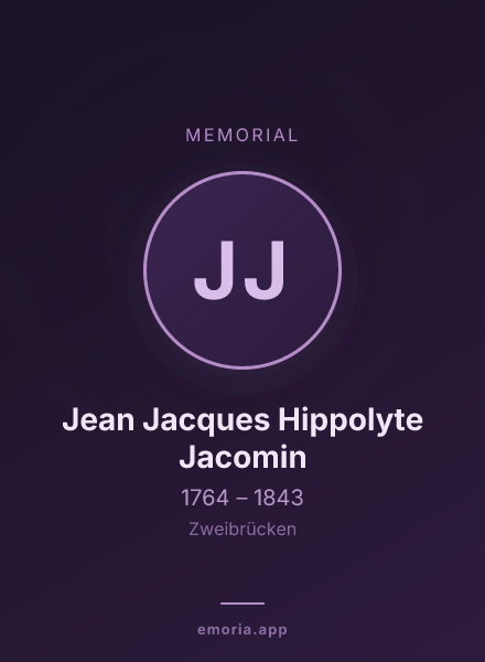 Memorial portrait of Jean Jacques Hippolyte Jacomin