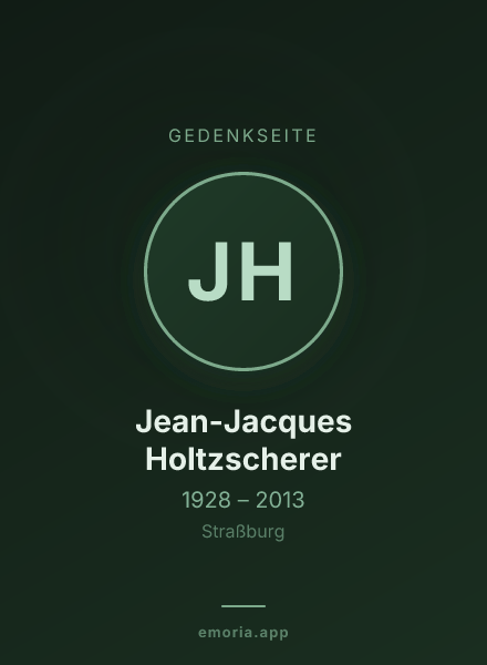 Gedenkportrait von Jean-Jacques Holtzscherer