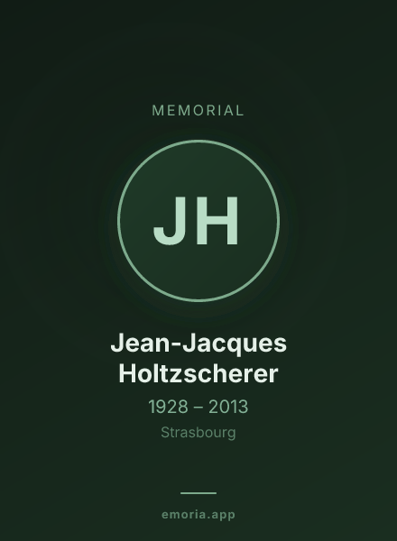 Memorial portrait of Jean-Jacques Holtzscherer
