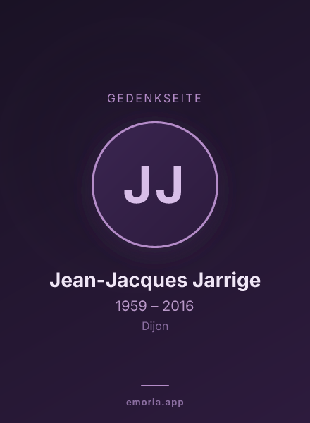 Gedenkportrait von Jean-Jacques Jarrige