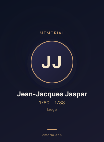Memorial portrait of Jean-Jacques Jaspar