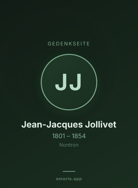 Gedenkportrait von Jean-Jacques Jollivet