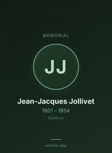 Memorial portrait of Jean-Jacques Jollivet
