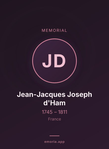 Memorial portrait of Jean-Jacques Joseph d'Ham