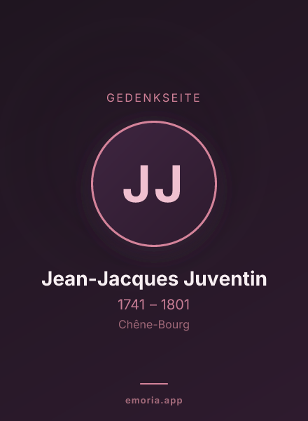 Gedenkportrait von Jean-Jacques Juventin