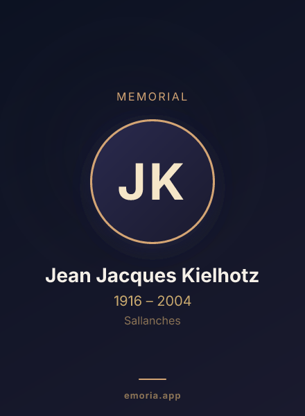 Memorial portrait of Jean Jacques Kielhotz