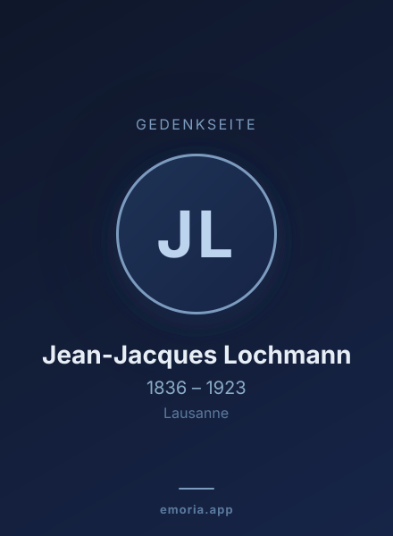 Gedenkportrait von Jean-Jacques Lochmann