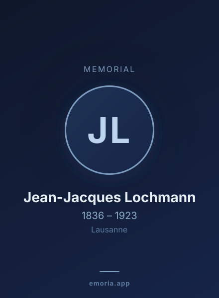 Memorial portrait of Jean-Jacques Lochmann