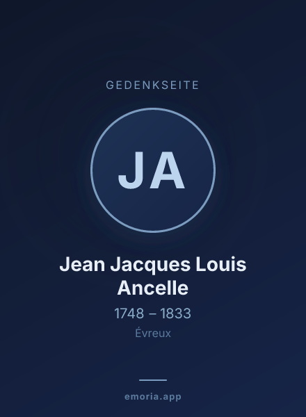 Gedenkportrait von Jean Jacques Louis Ancelle