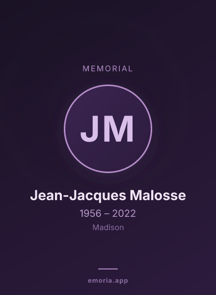 Memorial portrait of Jean-Jacques Malosse