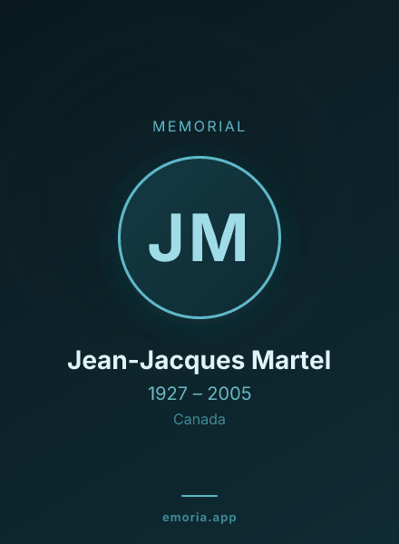 Memorial portrait of Jean-Jacques Martel