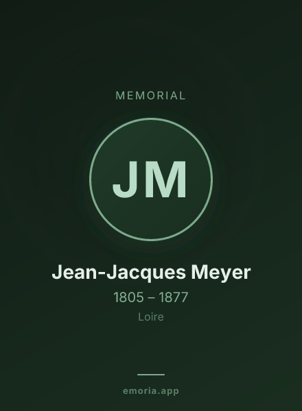 Memorial portrait of Jean-Jacques Meyer