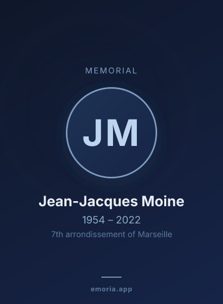 Memorial portrait of Jean-Jacques Moine