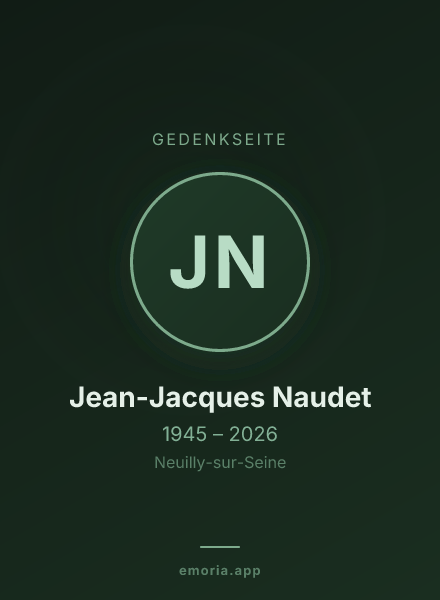 Gedenkportrait von Jean-Jacques Naudet