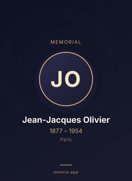 Memorial portrait of Jean-Jacques Olivier