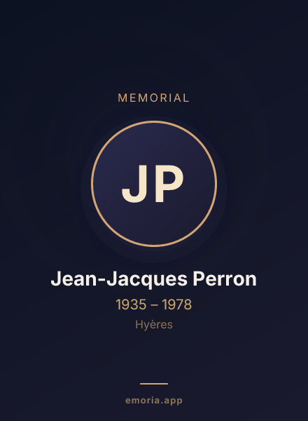 Memorial portrait of Jean-Jacques Perron