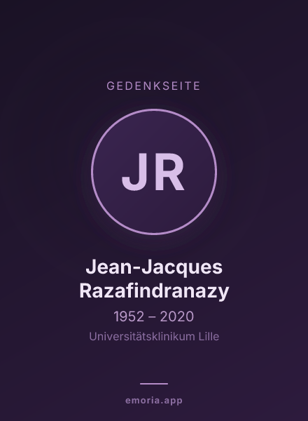 Gedenkportrait von Jean-Jacques Razafindranazy
