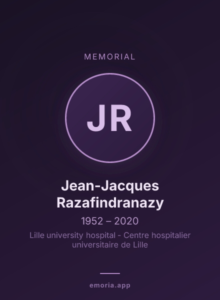 Memorial portrait of Jean-Jacques Razafindranazy
