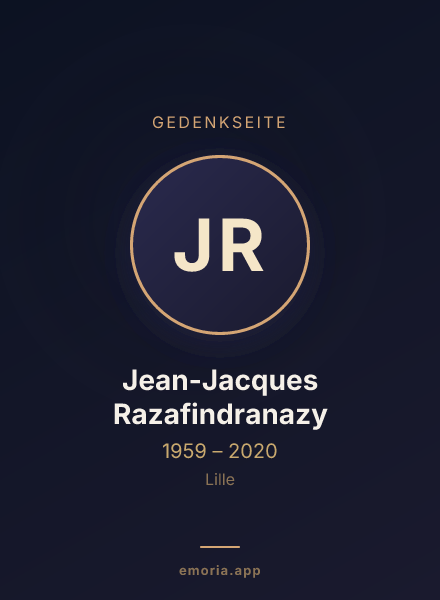 Gedenkportrait von Jean-Jacques Razafindranazy