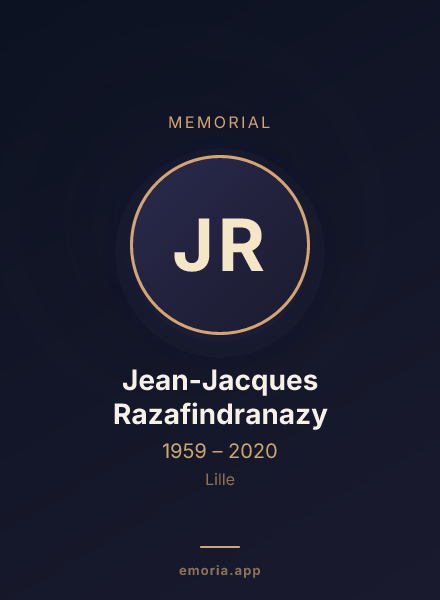 Memorial portrait of Jean-Jacques Razafindranazy