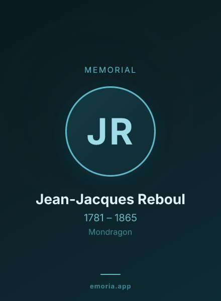 Memorial portrait of Jean-Jacques Reboul