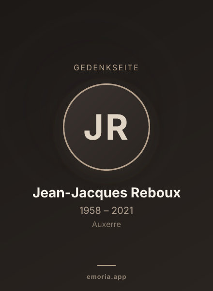Gedenkportrait von Jean-Jacques Reboux
