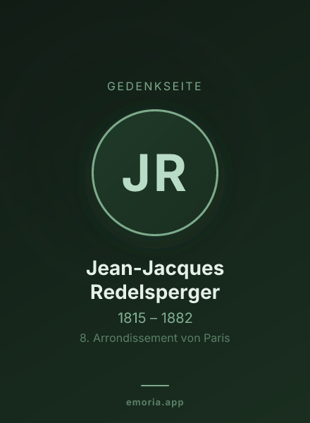 Gedenkportrait von Jean-Jacques Redelsperger