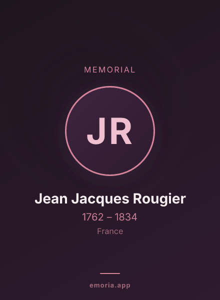 Memorial portrait of Jean Jacques Rougier