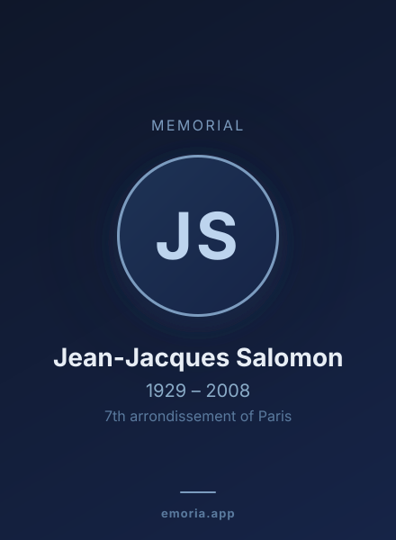 Memorial portrait of Jean-Jacques Salomon