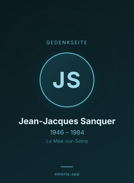 Gedenkportrait von Jean-Jacques Sanquer