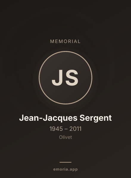 Memorial portrait of Jean-Jacques Sergent