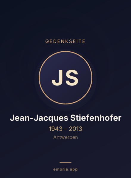 Gedenkportrait von Jean-Jacques Stiefenhofer