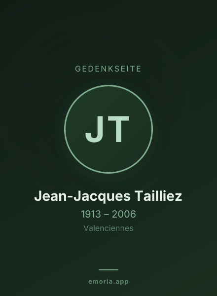 Gedenkportrait von Jean-Jacques Tailliez