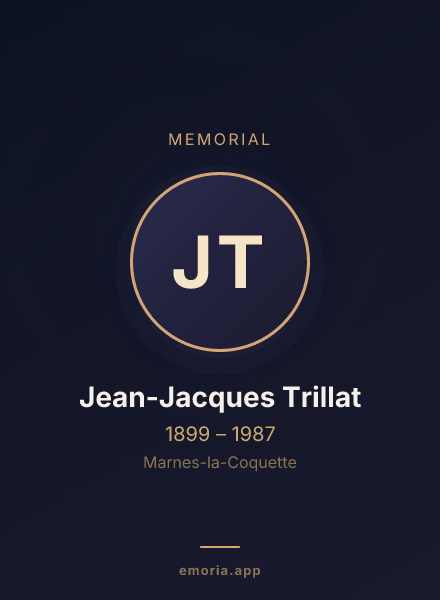 Memorial portrait of Jean-Jacques Trillat