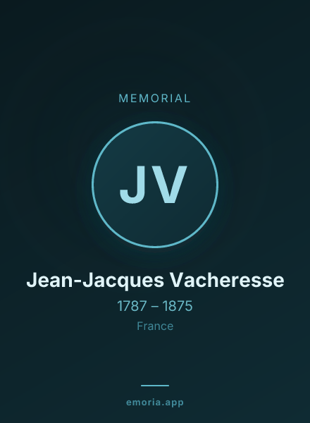 Memorial portrait of Jean-Jacques Vacheresse