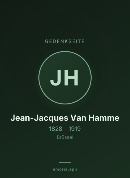 Gedenkportrait von Jean-Jacques Van Hamme