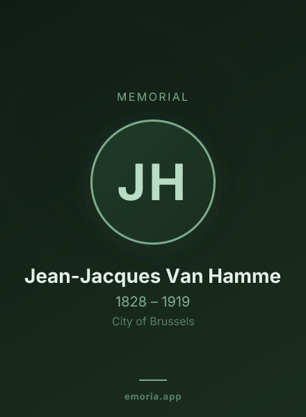 Memorial portrait of Jean-Jacques Van Hamme