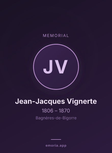 Memorial portrait of Jean-Jacques Vignerte