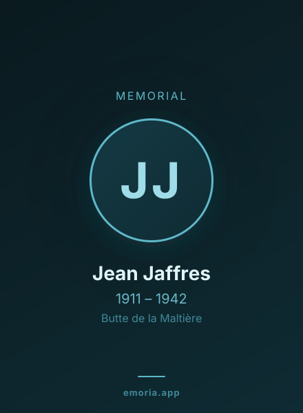 Memorial portrait of Jean Jaffres